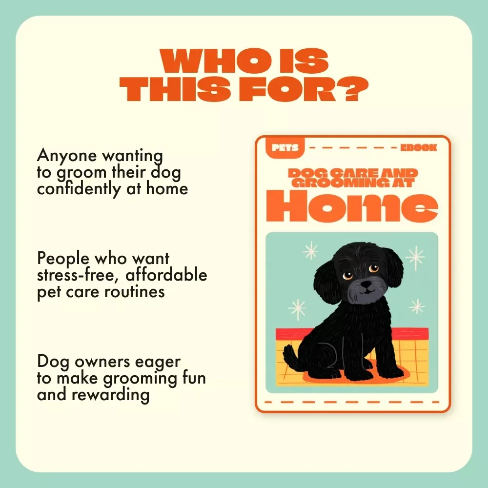 Dog Care and Grooming at Home | Complete Guide for Pet Owners | Digital Download eBook on Dog Grooming Basics at Home