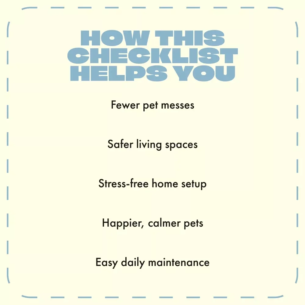 The Ultimate “Pet-Proof Your Space” Checklist | Digital Download for Pet Owners | Home Safety Guide for What Areas to Block for Pets