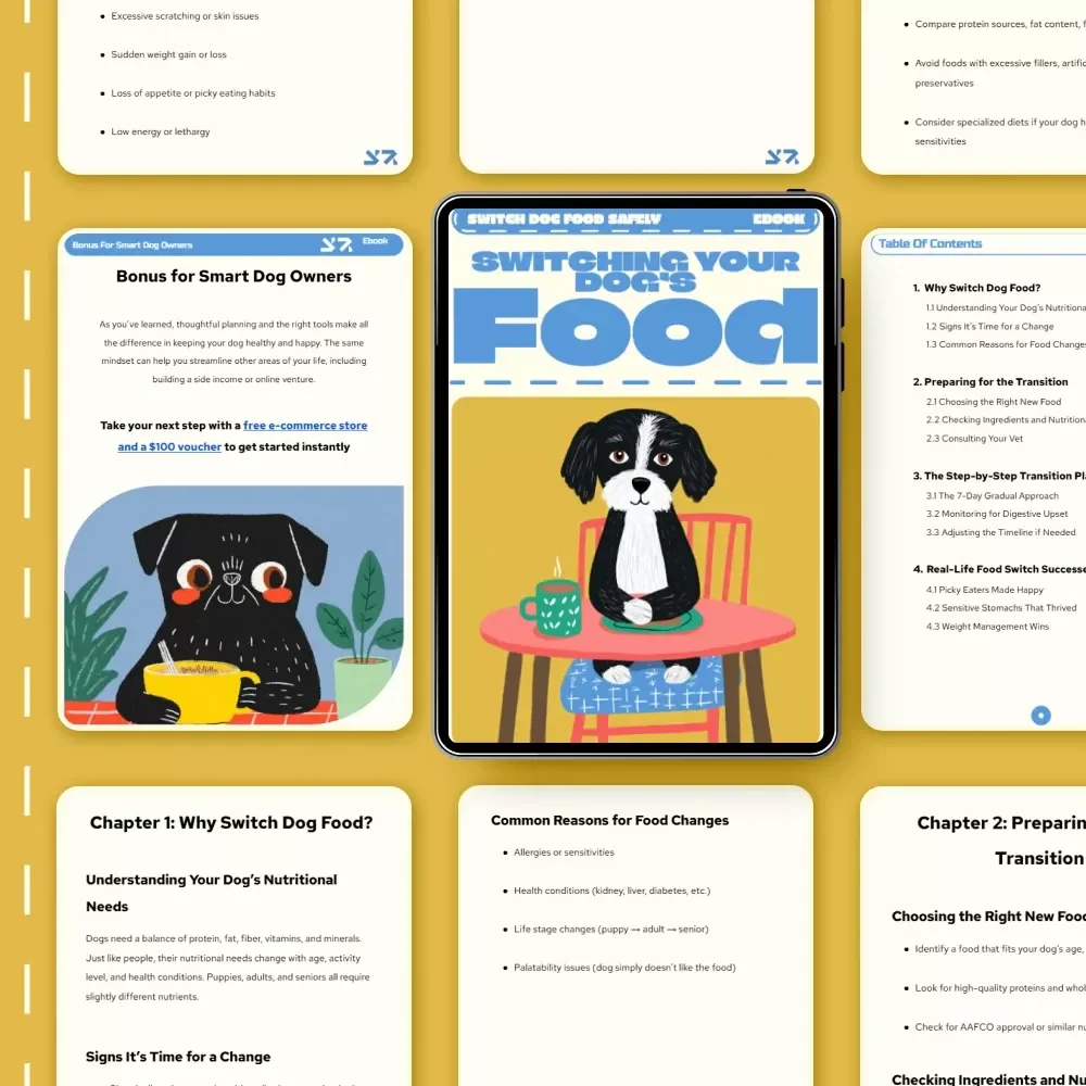 Switching Your Dog’s Food | Safe Dog Diet Transition eBook | How to Switch Dog Food Safely | Step-by-Step Guide for Pet Owners