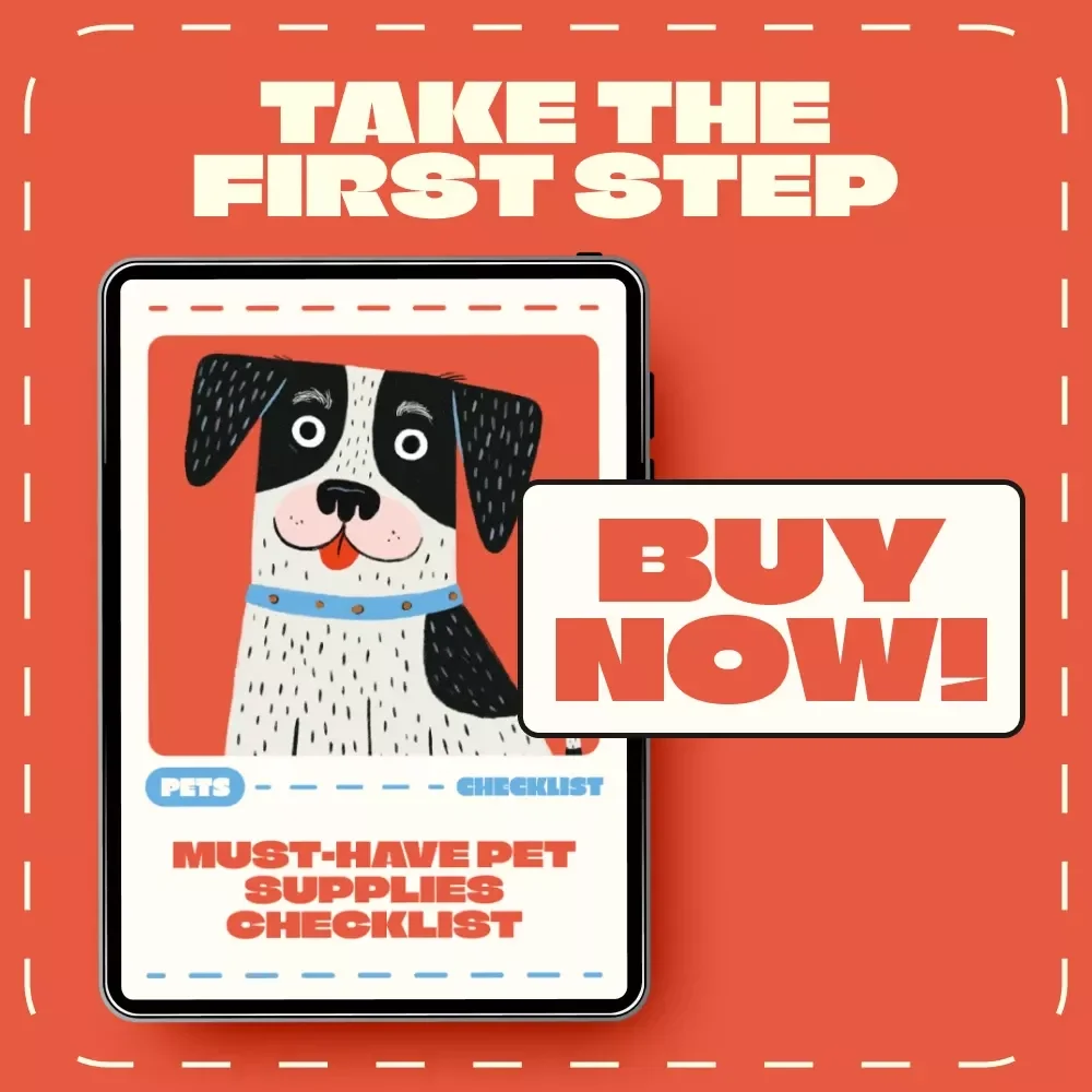 Must-Have Pet Supplies Checklist | Printable First-Day Pet Essentials | Digital Download for New Pet Owners | Must-Have First-Day Pet Supplies