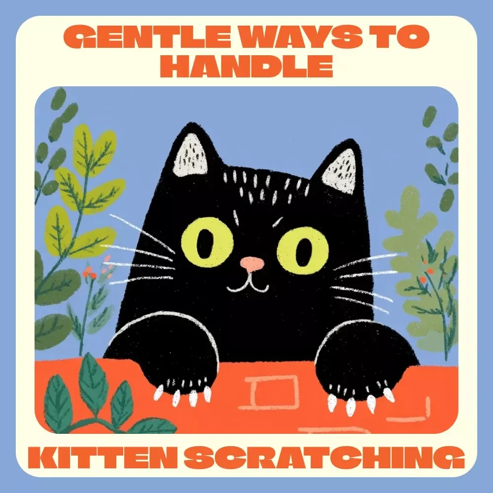 Gentle Ways to Handle Kitten Scratching | How to Deal with Kitten Scratching | Printable Digital Guide for Cat Owners | Kitten Training eBook for Scratch-Free Homes