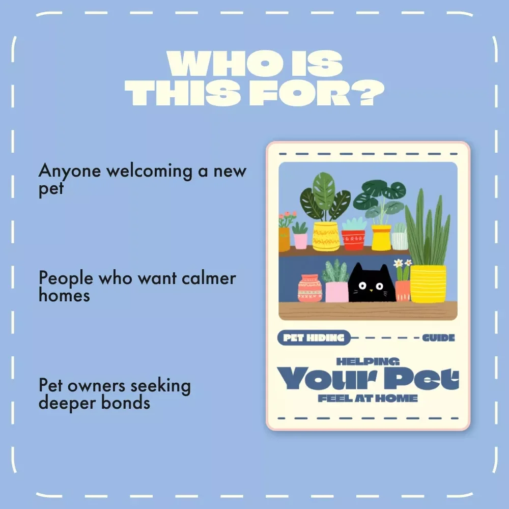 Helping Your Pet Feel at Home | Digital Guide for Pet Owners | How to Deal with Pet Hiding | Comfort & Behavior Support eBook