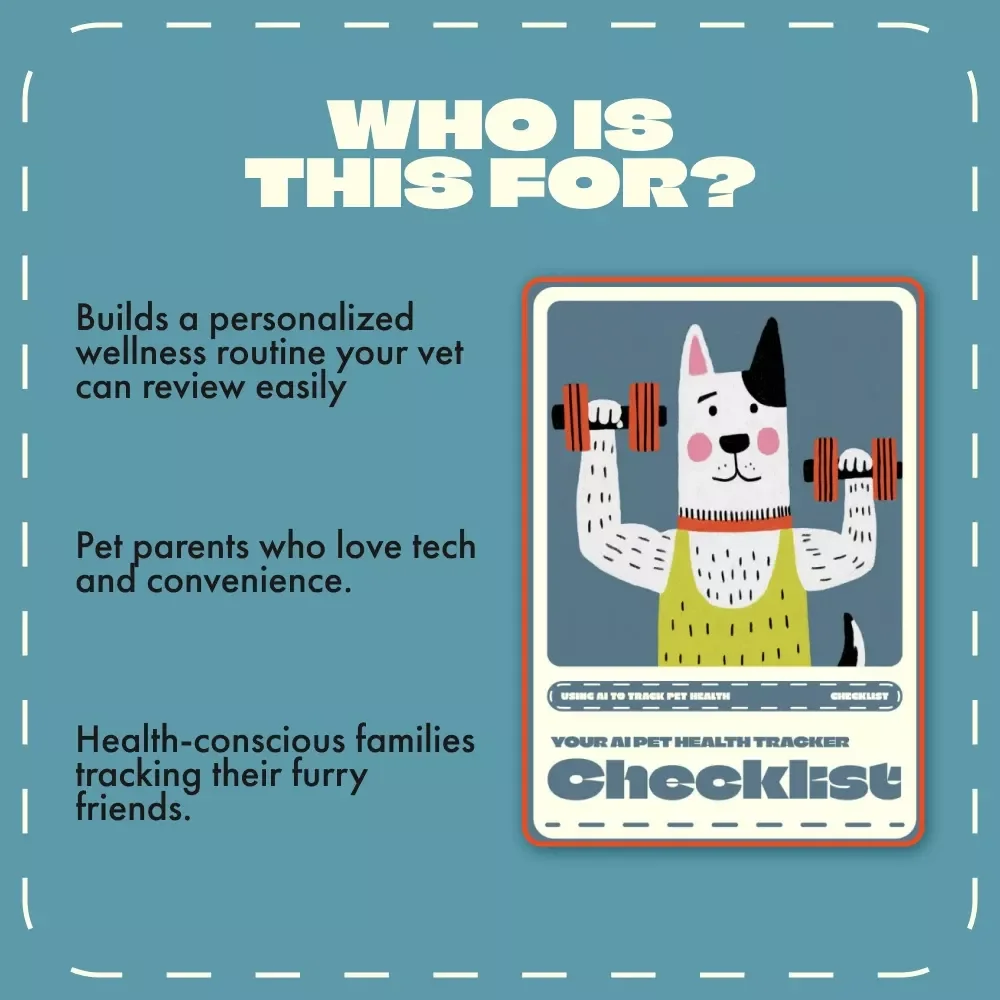 Your AI Pet Health Tracker Checklist | Digital Pet Care Guide for Using AI to Track Pet Health | Smart Pet Monitoring eBook & Printable Checklist for Dog & Cat Owners