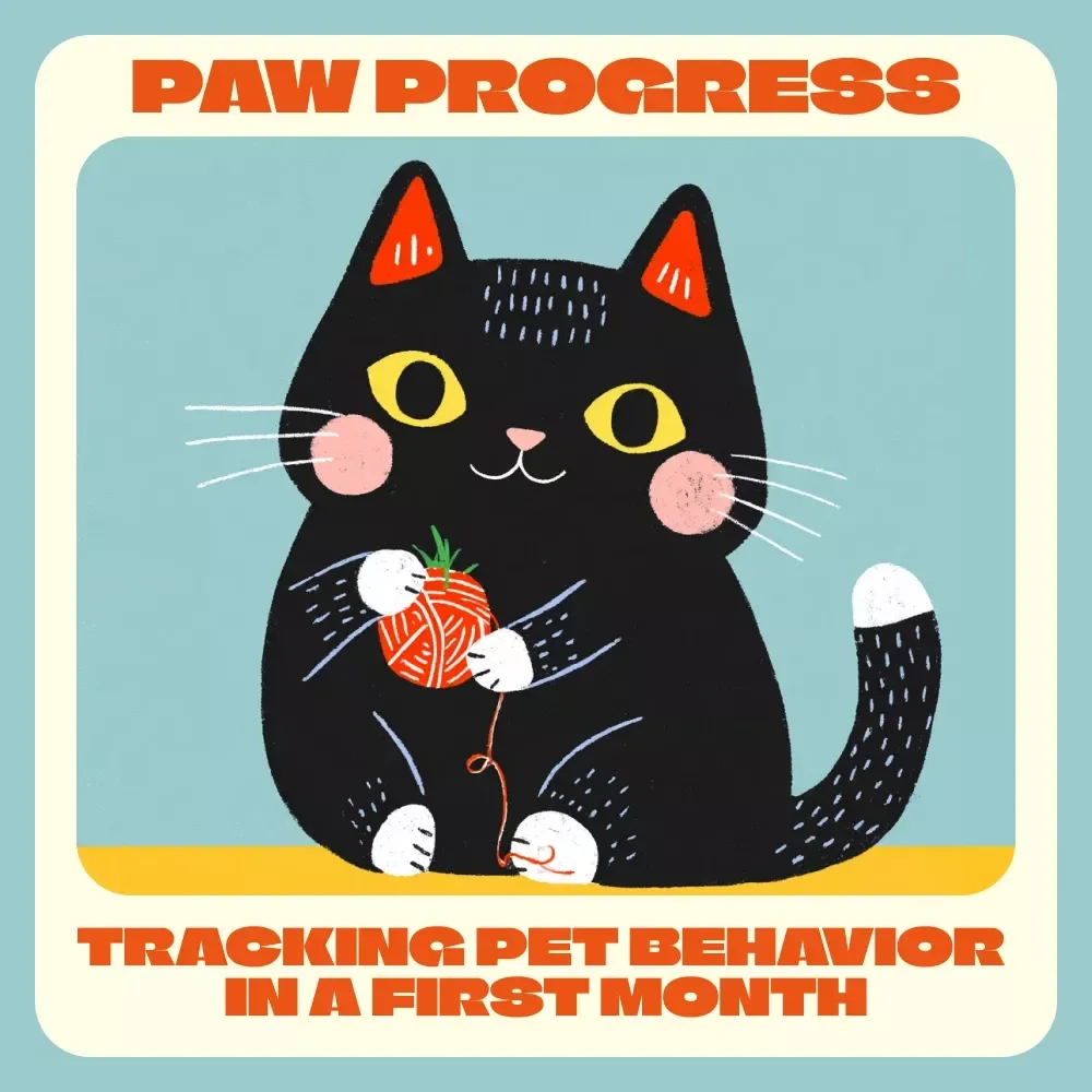 Paw Progress | Ultimate Pet Behavior Tracking Guide for the First Month | Digital Download for Pet Parents, Trainers & Animal Lovers