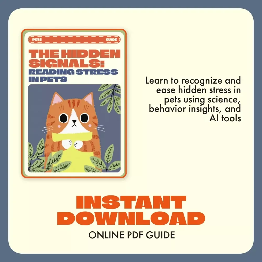 The Hidden Signals: Reading Stress in Pets | Digital Guide for Pet Owners | Learn the Signs Your Pet Is Stressed & How to Help Dogs, Cats, and Small Pets | Pet Wellness & Behavior eBook