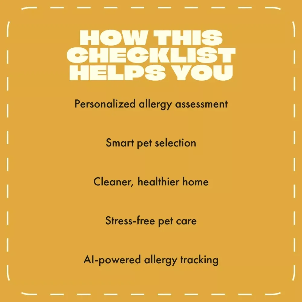 Hypoallergenic Pets Checklist | Digital Download for Allergy-Friendly Pet Lovers | Guide to Hypoallergenic Pet Options, Care, and Clean Living Tips