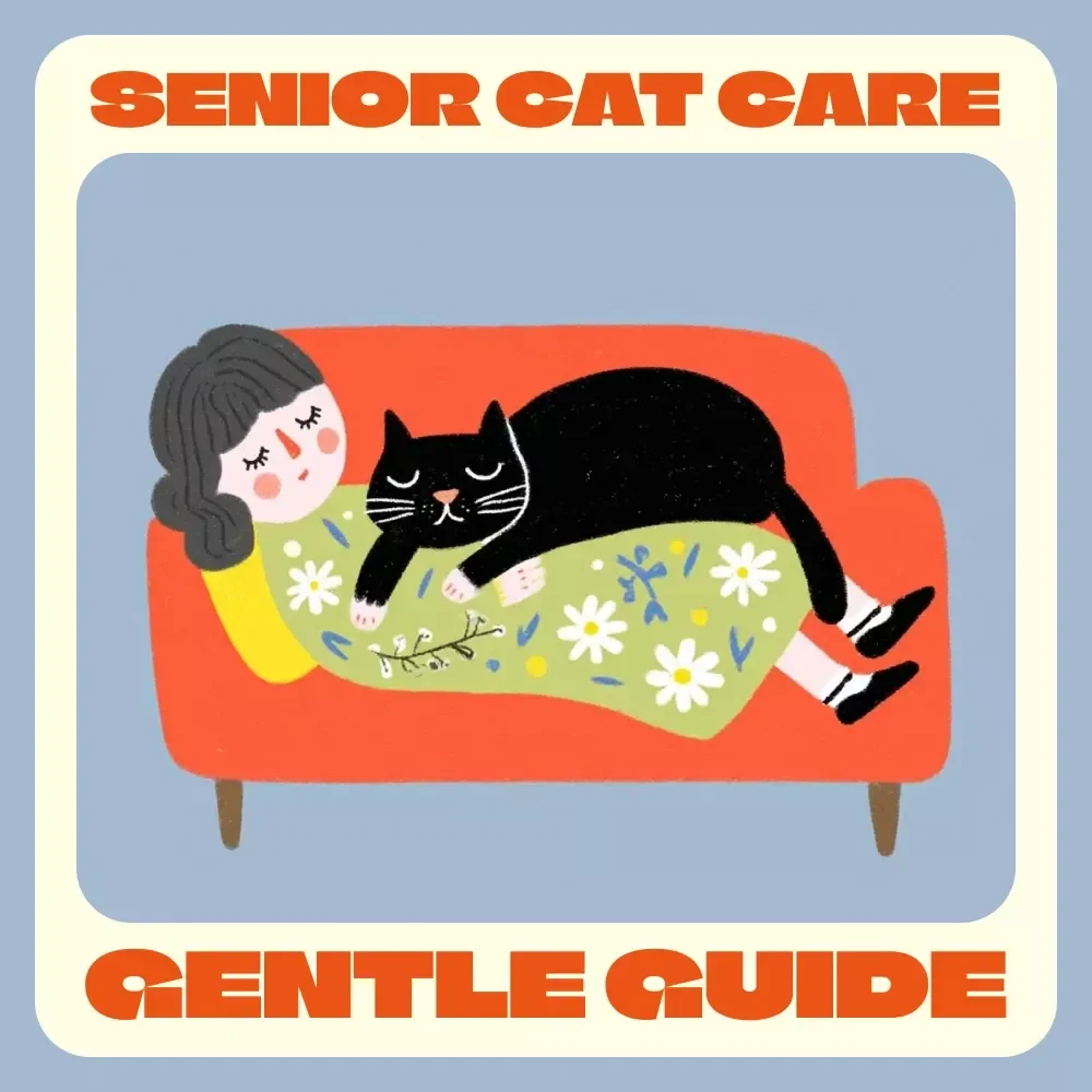 A Gentle Guide to Senior Cat Care | Digital Download eBook for Loving Cat Owners | Senior Cat Care Tips for Nutrition, Comfort & Emotional Wellbeing
