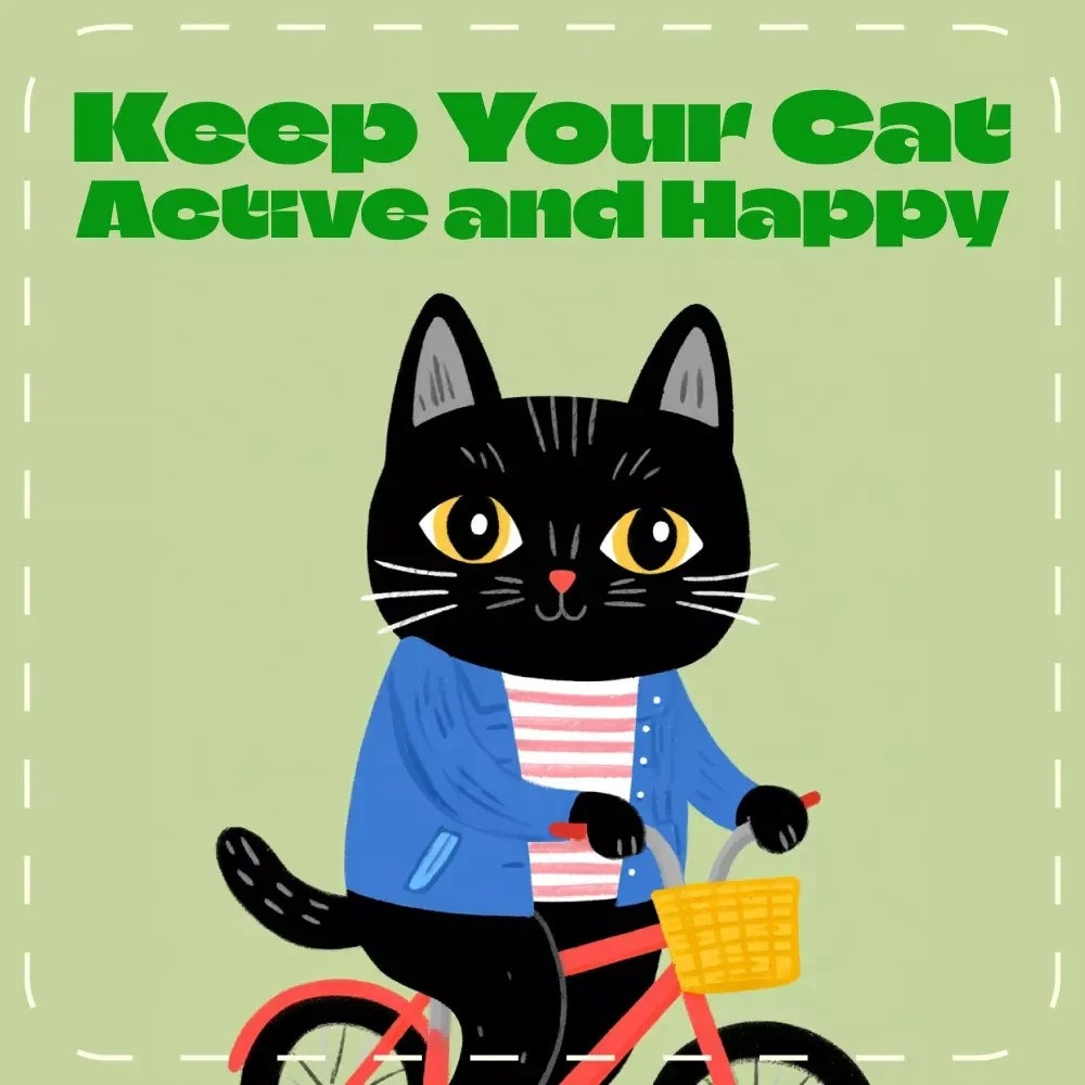 How to Keep Your Cat Active and Happy | Printable Checklist for Cat Owners | Indoor Cat Enrichment & Play Ideas | Digital Download for How to Encourage Play in Indoor Cats