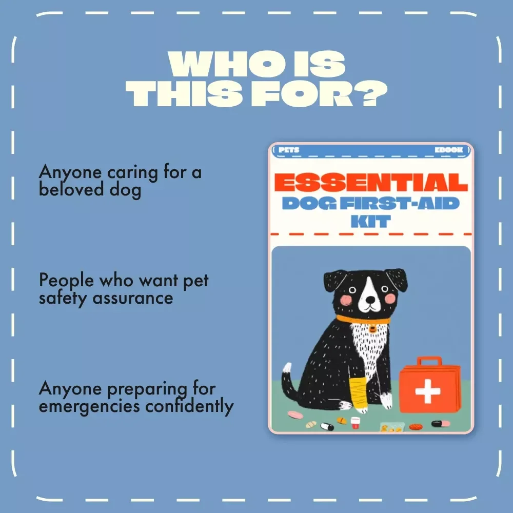Essential Dog First-Aid Kit | Printable Pet Safety eBook | What to Include in a Dog First-Aid Kit | Emergency Care Guide for Dog Owners