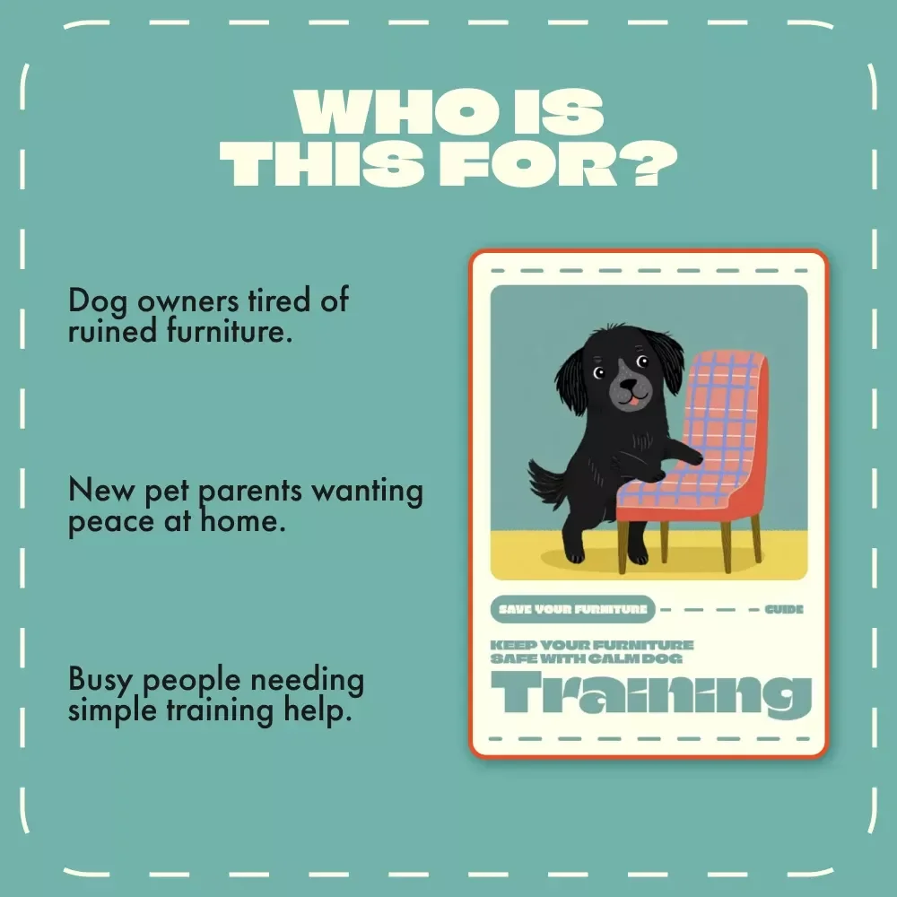 Keep Your Furniture Safe with Calm Dog Training | Stop Dog Chewing Guide | Digital Download eBook on How to Stop a Dog from Chewing Furniture