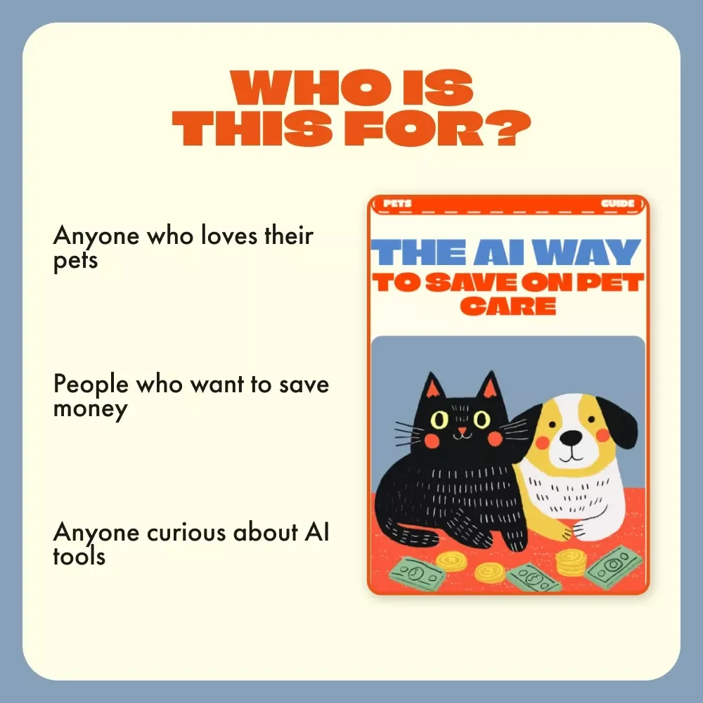 The AI Way to Save on Pet Care | Digital Guide for Smarter Pet Budgets with Food and Supply AI Cost Tracker | Save Money on Pet Food, Vet Bills & More
