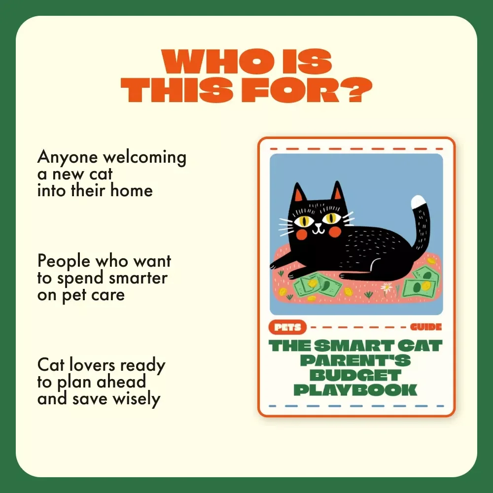 The Smart Cat Parent’s Budget Playbook | Digital Guide for Budgeting for Cat Expenses | Cat Owner eBook on Saving, Planning & Pet Finance Tips