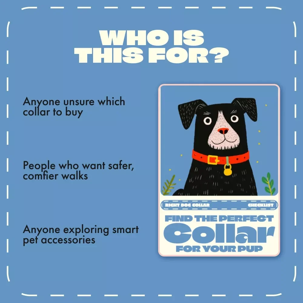 Find the Perfect Collar for Your Pup – Printable Dog Collar Selection Checklist | How to Choose the Right Dog Collar | Digital Download for Pet Owners