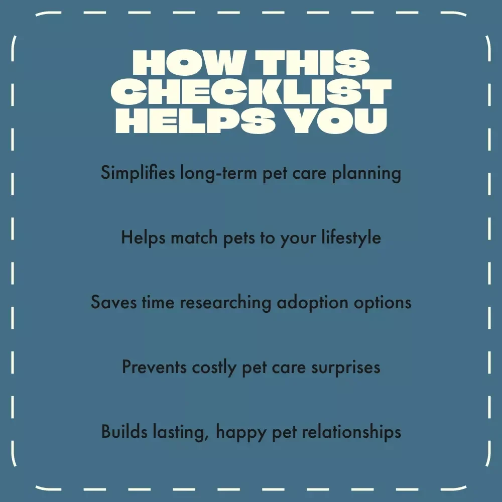The Responsible Pet Adoption Checklist | Digital Download Guide for How to Adopt a Pet Responsibly | Printable Pet Owner Planner