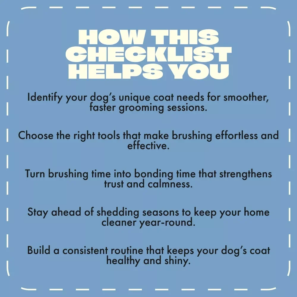 The Ultimate Dog Brushing Routine Checklist | Digital Download for Pet Owners | Learn How Often Should You Brush a Dog + Grooming Tools & Tips