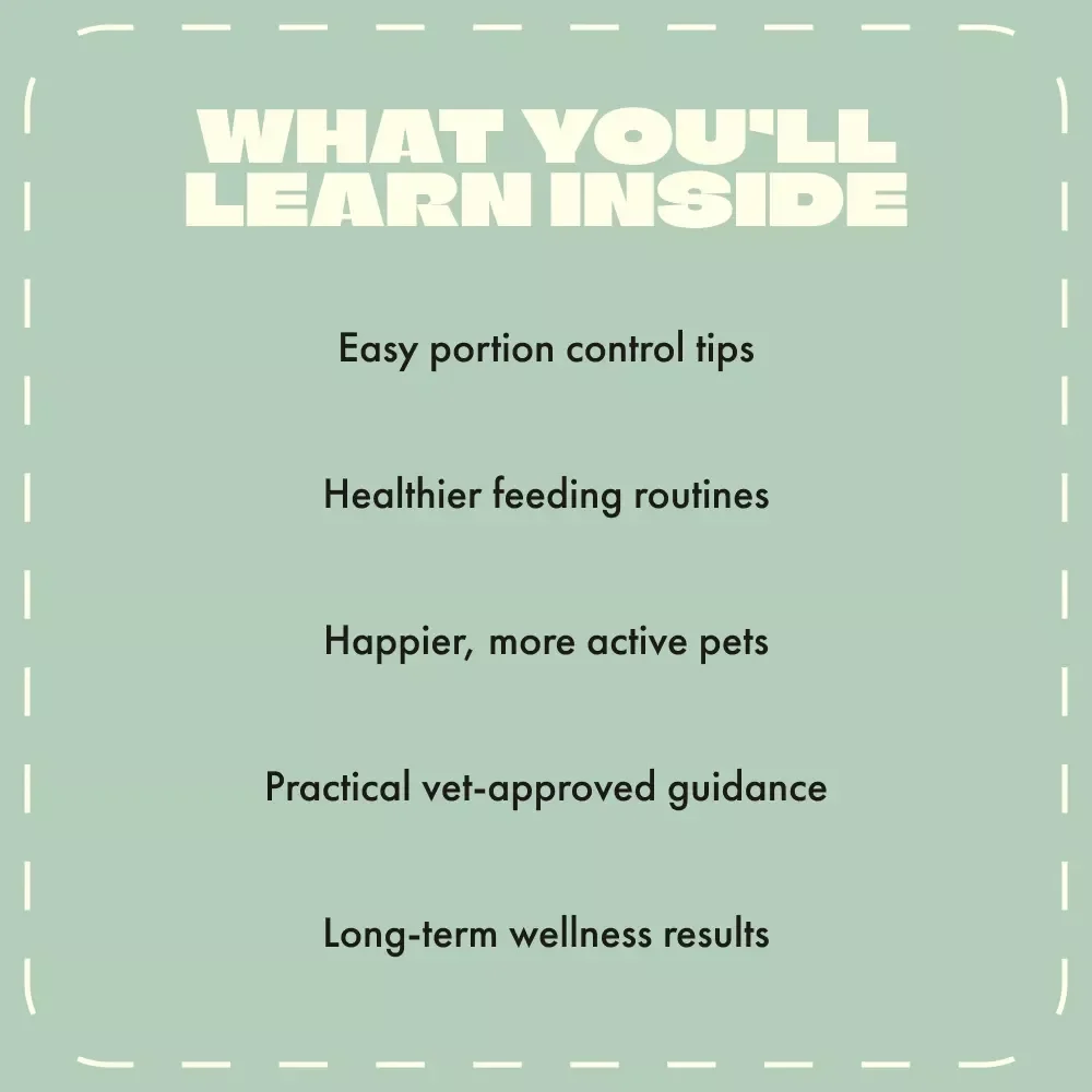 Healthy Portions Happy Pets | Pet Nutrition Guide, eBook for Dog and Cat Owners, Digital Download on Pet Feeding Routine, Overeating Solutions, and Healthy Pet Habits