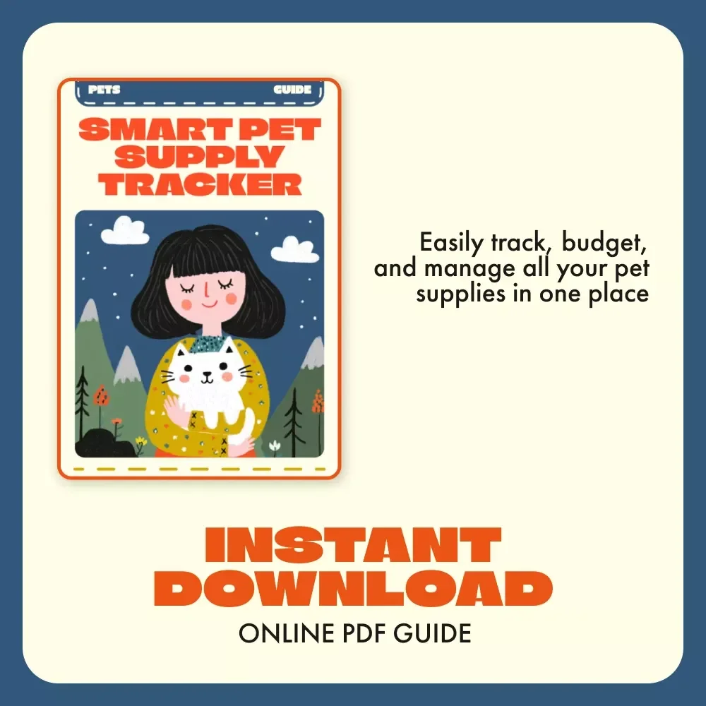 Smart Pet Supply Tracker | Digital Guide for Pet Owners | Using Apps to Track Pet Supplies | Organize, Budget & Refill Reminders | Instant Download