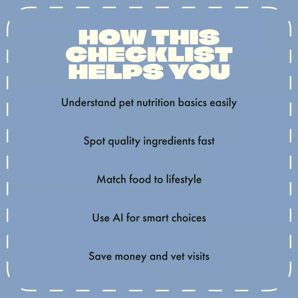 How to Choose the Right Pet Food Checklist | Printable Guide for Dog & Cat Owners | Digital Download | Learn How to Choose the Right Pet Food for Your Pet’s Needs
