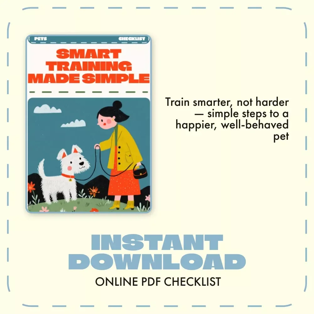 Smart Training Made Simple | AI-Powered Pet Training Checklist | Using AI for Pet Training Tips for Smarter, Happier Pets