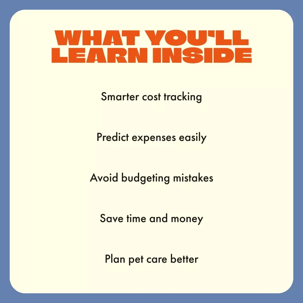 Smarter Pet Budgets Made Simple | Digital Guide for Pet Owners | Using AI to Track Pet Care Costs | Smart Money-Saving eBook for Pet Parents