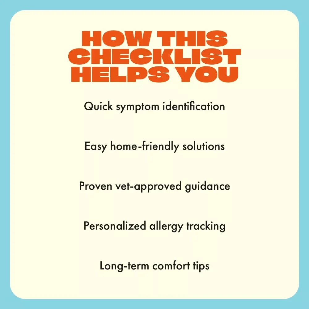 Cat Allergy Action Checklist | Printable Cat Care Guide for Allergic Reactions in Cats | Feline Allergy Tracker & Symptom Management Digital Download