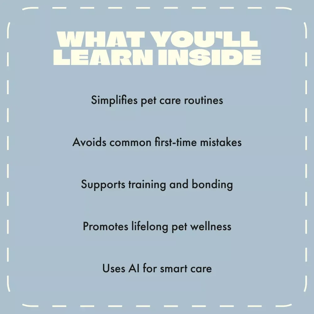 First-Time Pet Owner Checklist | Ultimate Pet Care eBook for New Pet Parents | Digital Download Guide for Dog, Cat, and Small Pet Owners