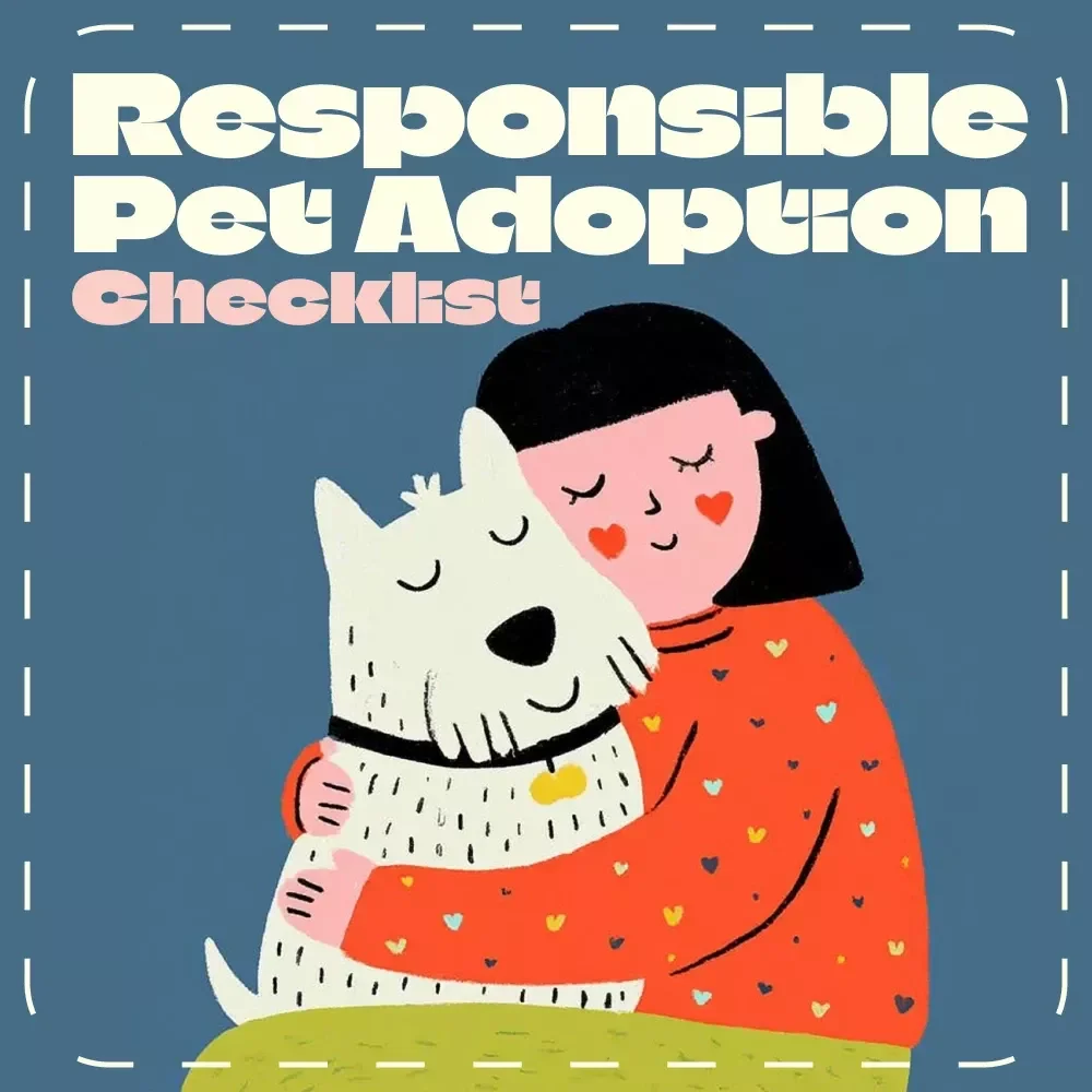 The Responsible Pet Adoption Checklist | Digital Download Guide for How to Adopt a Pet Responsibly | Printable Pet Owner Planner