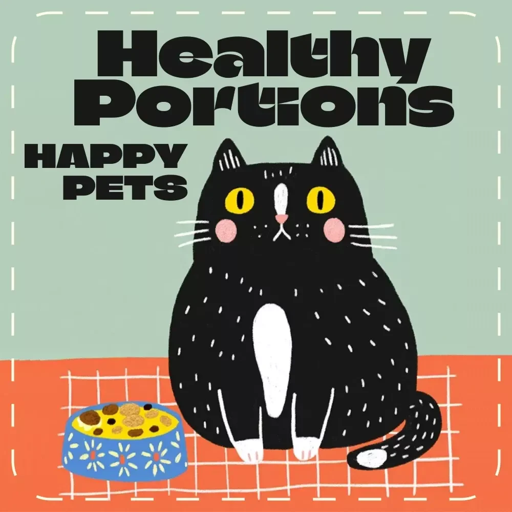 Healthy Portions Happy Pets | Pet Nutrition Guide, eBook for Dog and Cat Owners, Digital Download on Pet Feeding Routine, Overeating Solutions, and Healthy Pet Habits