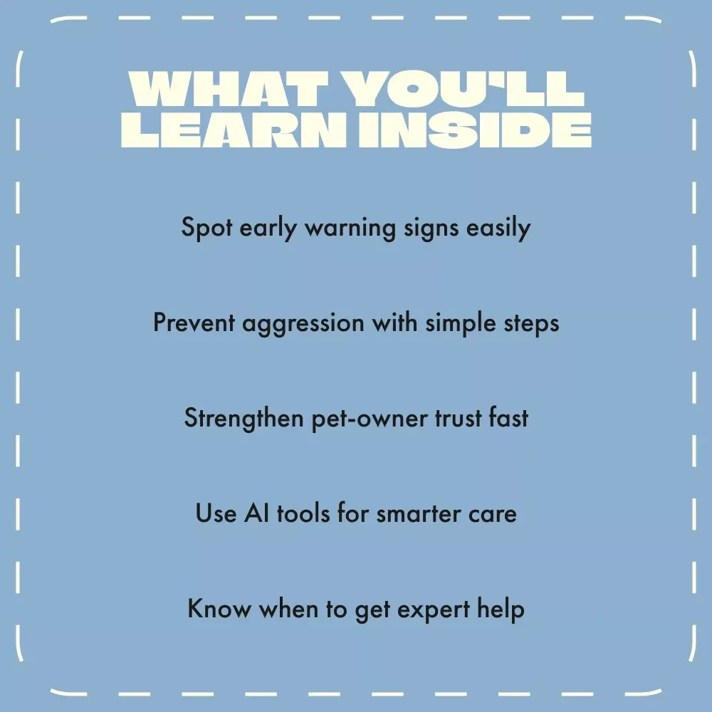 Understanding and Managing Pet Aggression | Comprehensive eBook on How to Deal with Pet Aggression | Digital Download Guide for Pet Owners and Trainers