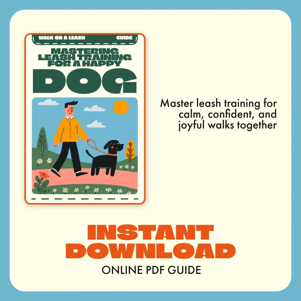 Mastering Leash Training for a Happy Dog | Dog Walking Guide for Beginners | Digital Download for Training Your Dog to Walk on a Leash