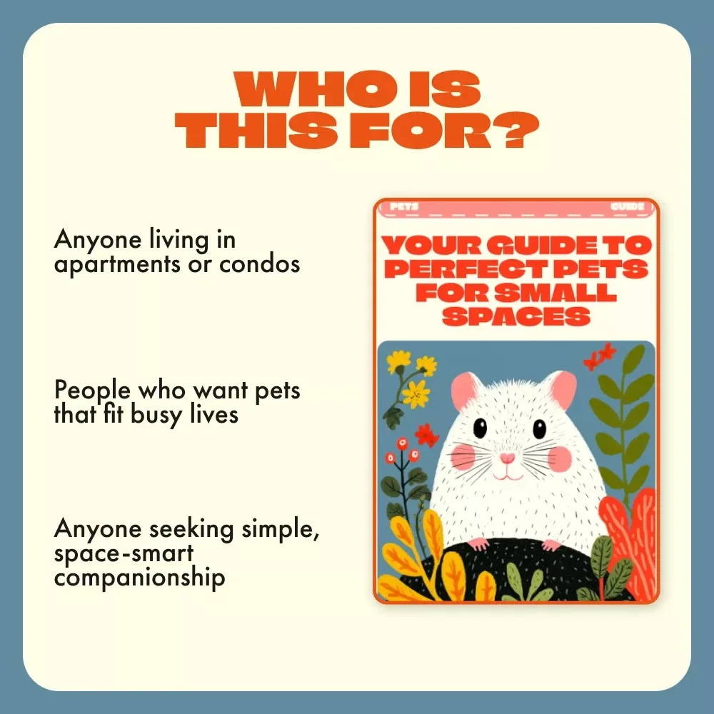 Your Guide to Perfect Pets for Small Spaces | Best Pets for Small Apartments, Condos & Urban Living – Digital Pet Owner’s Guide
