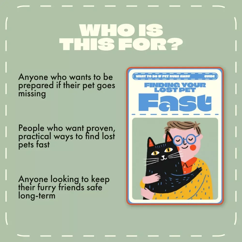 Finding Your Lost Pet Fast | Digital Guide for Pet Owners | Lost Pet eBook, Checklist & Emergency Search Plan | Printable Pet Safety & Recovery Resource