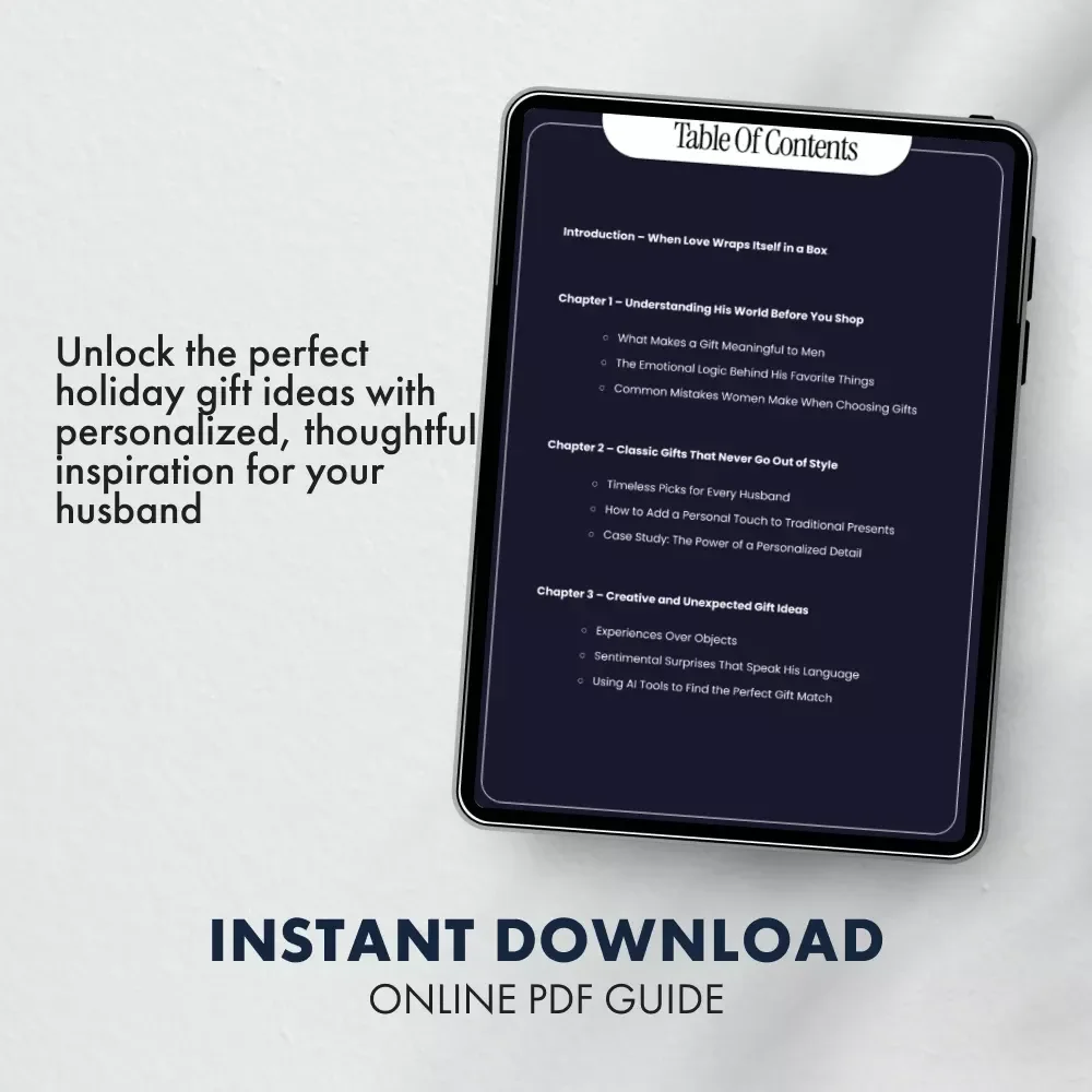 Holiday Gifts for Husband to Make Him Smile - The Ultimate Gift Guide eBook