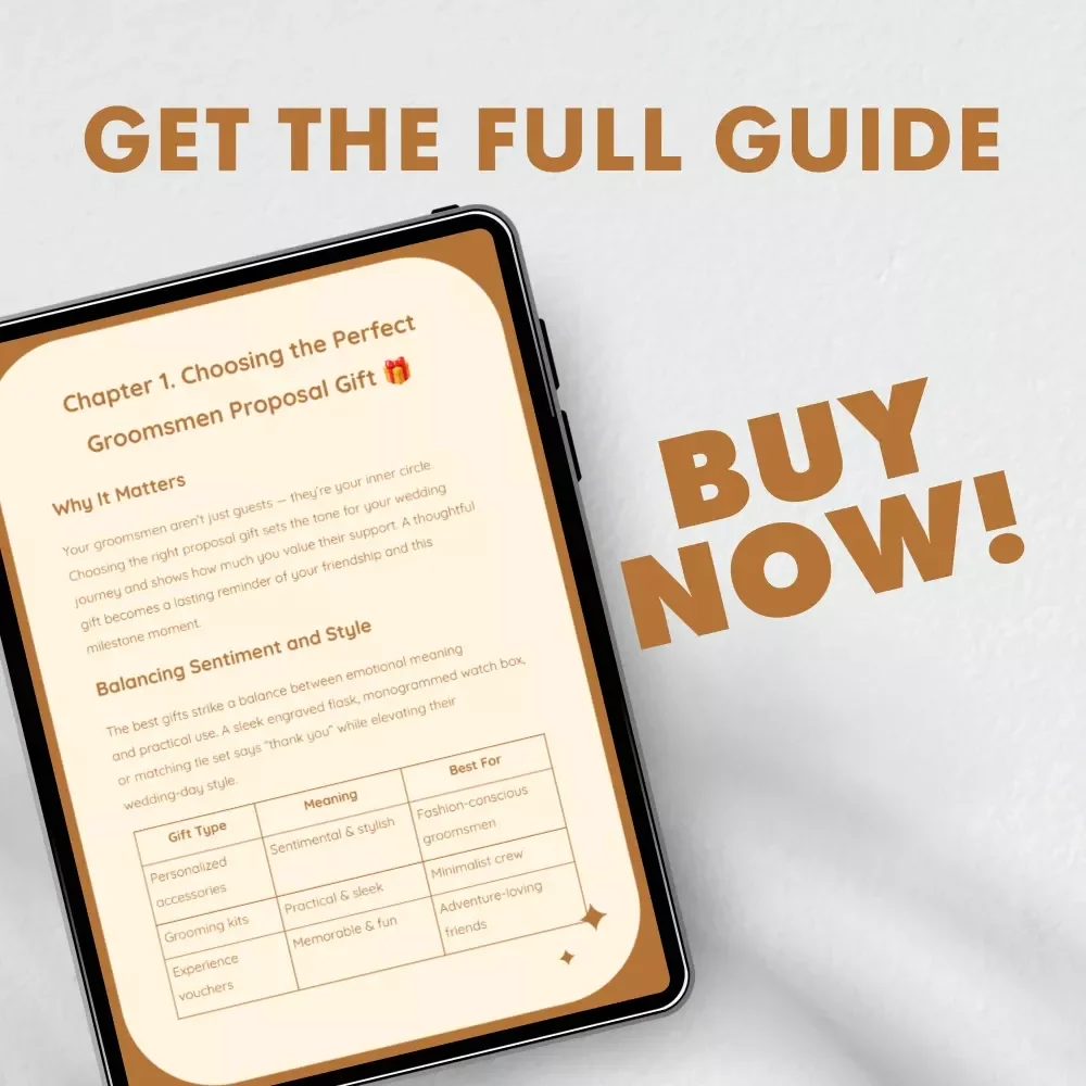 Forever Crew: The Ultimate Groomsmen Proposal Gifts Guide – Creative Ideas, Tips, and Prompts for a Memorable “Yes!”