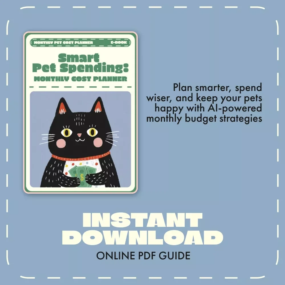 Smart Pet Spending: Monthly Cost Planner | Digital eBook Guide for Pet Owners | Budgeting, AI Tools & Monthly Pet Cost Planner for Dogs, Cats & More