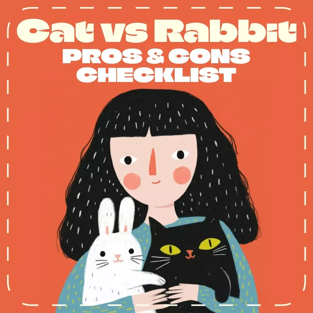 Cat vs Rabbit: The Ultimate Pros & Cons Checklist | Pet Owner’s Digital Guide | Instant Download | Cat vs Rabbit Pros and Cons Printable Decision Helper