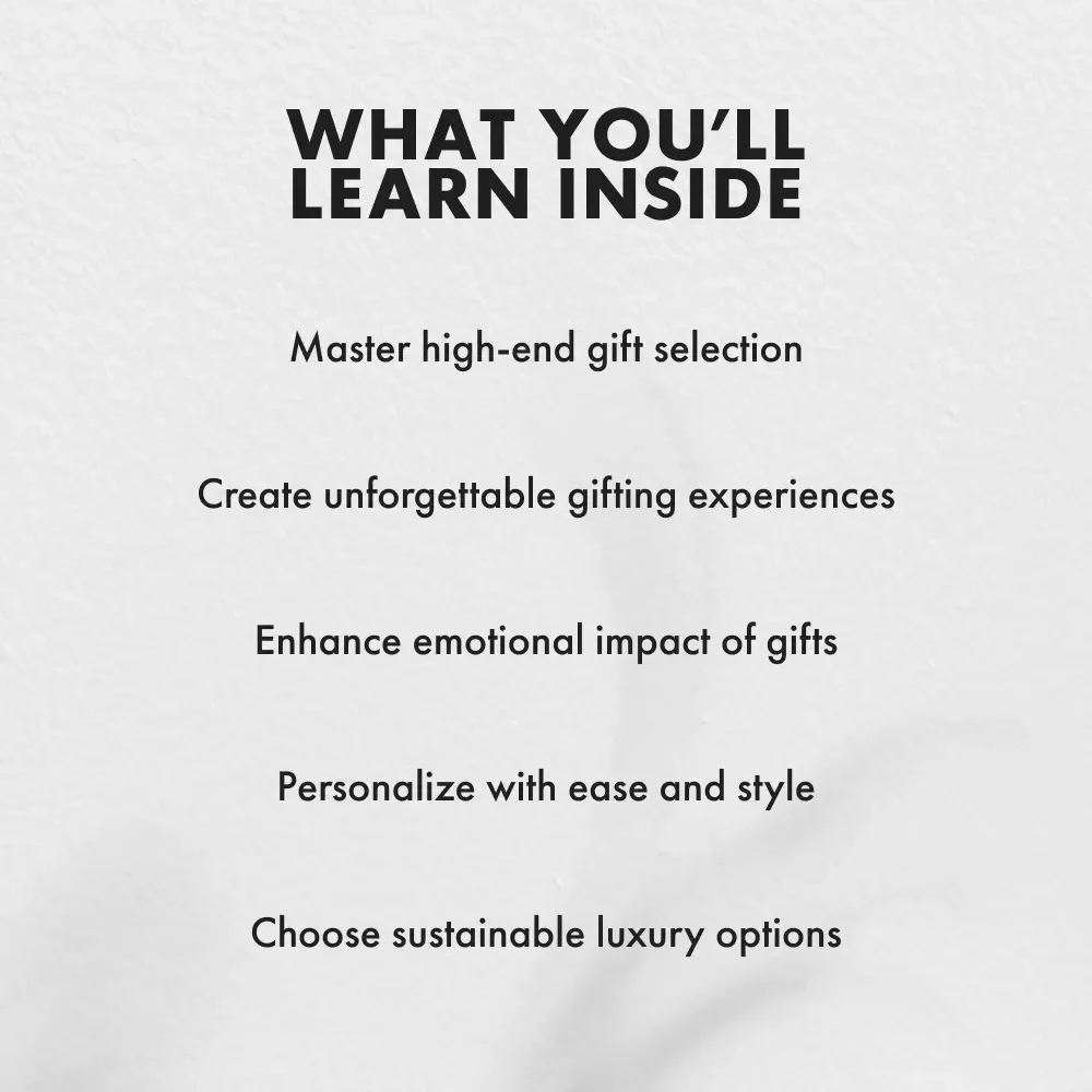 Gifts That Whisper Luxury: A Guide to High-End Holiday Gifting