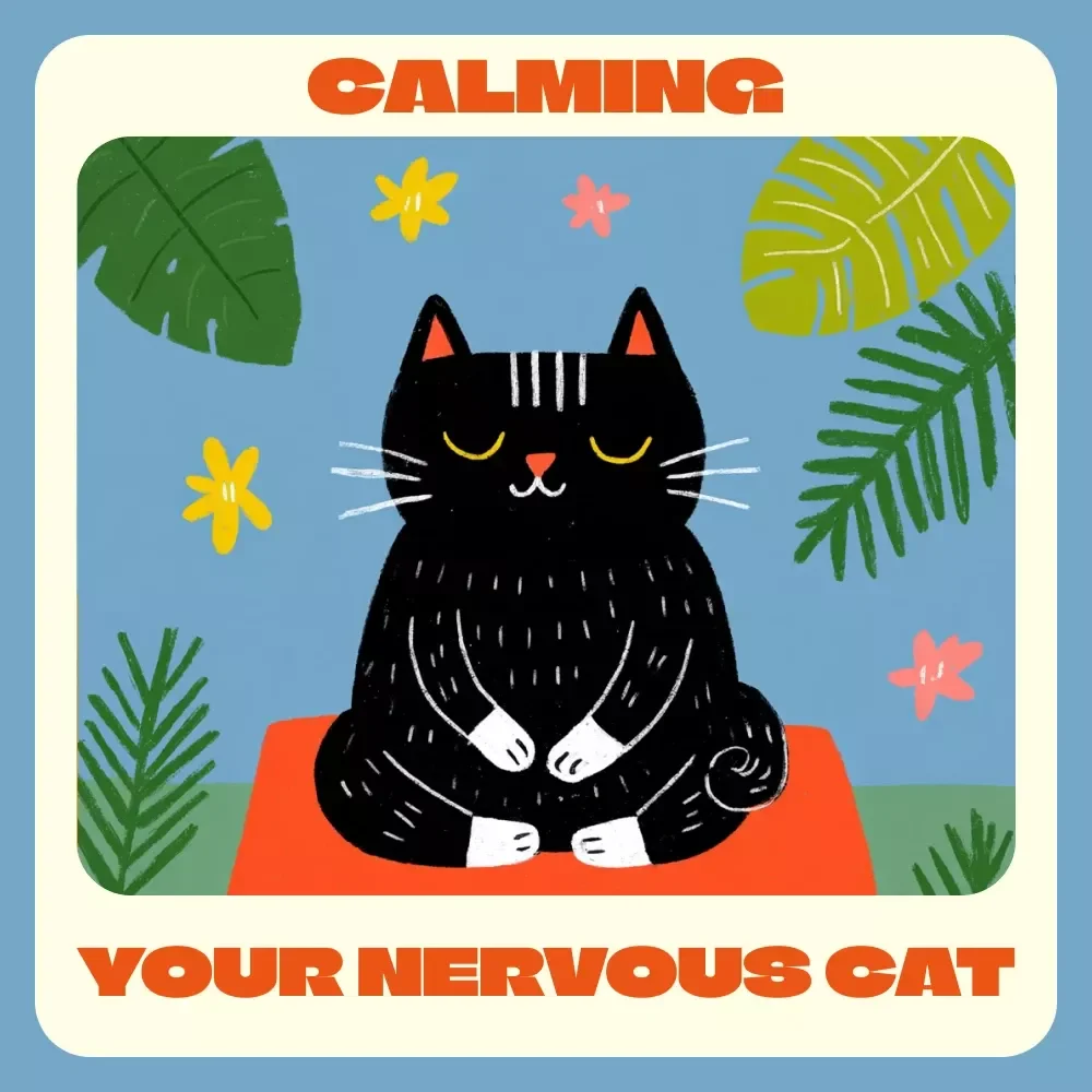 Calming Your Nervous Cat | Gentle Anxiety Relief Guide for Cats | Digital Download for Pet Parents | Step-by-Step Cat Calming Techniques | Behavioral Training & AI Support for Feline Anxiety