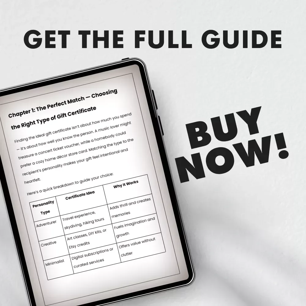 Inspiring Certificate Ideas That Always Impress – Gift Certificate Ideas eBook