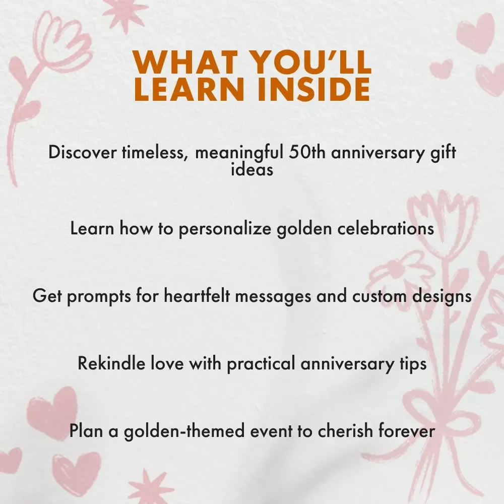 Golden Moments: The Ultimate 50th Anniversary Gift Guide & Ideas eBook for Unforgettable Celebrations