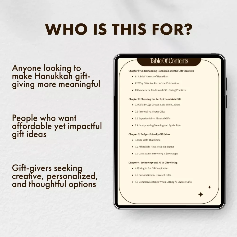 Bright Ideas for Hanukkah Gifts: The Ultimate Guide to Meaningful & Creative Gift-Giving