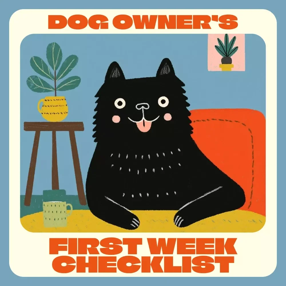 Dog Owner’s First Week Checklist | Printable Digital Download | First Week Plan for Dog Owners | Puppy Care & Training Guide