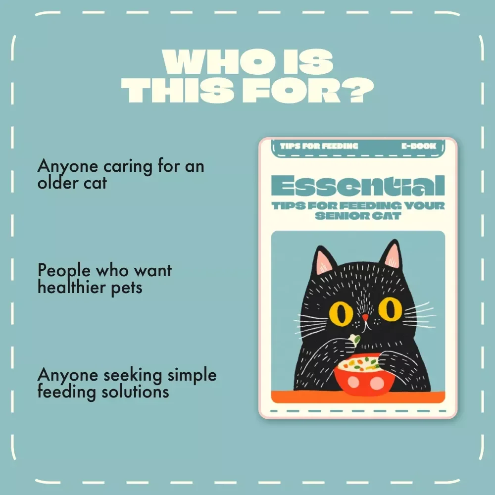Essential Tips for Feeding Your Senior Cat | eBook for Pet Owners | Digital Download Guide with Nutritional Advice, Feeding Strategies & Checklists