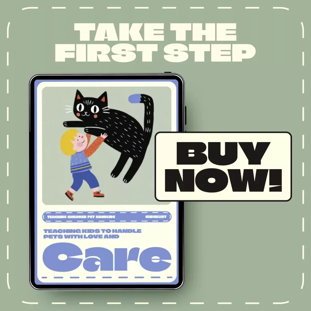 Teaching Kids to Handle Pets with Love and Care Checklist | Printable Guide for Parents & Teachers | Teaching Children Pet Handling Made Fun