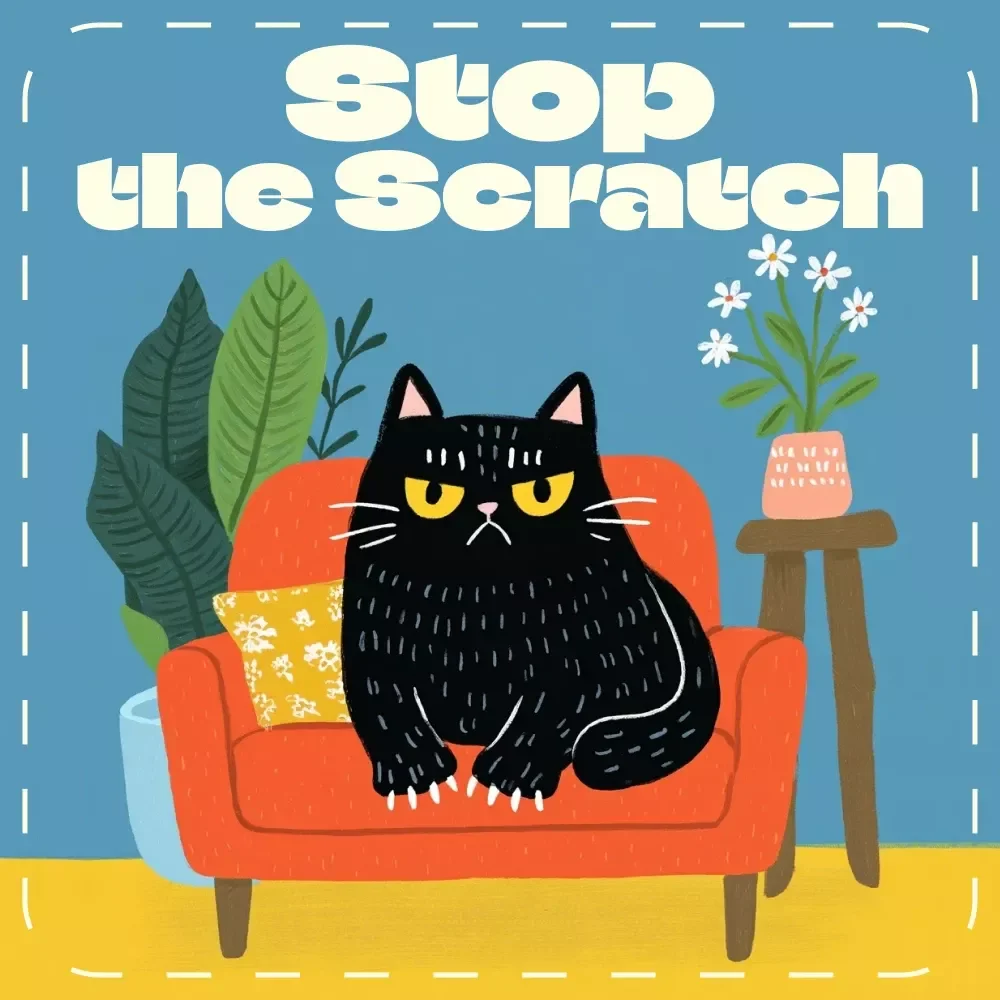 Stop the Scratch | How to Stop a Cat from Scratching | Cat Behavior Guide for Pet Owners | Printable Digital Download eBook
