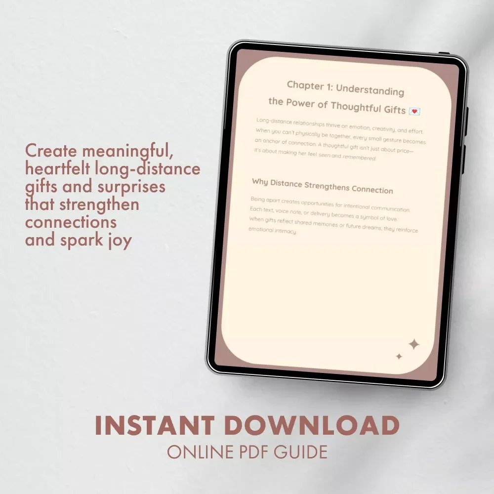 Heartfelt Surprises Across the Miles - Gifts for Long Distance Girlfriend Guide, eBook & Checklist