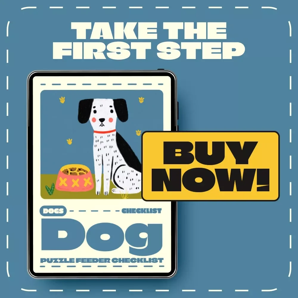 Dog Puzzle Feeder Checklist | Printable Pet Care Guide for Using Puzzle Feeders for Dogs | Digital Download for Smarter, Happier Feeding