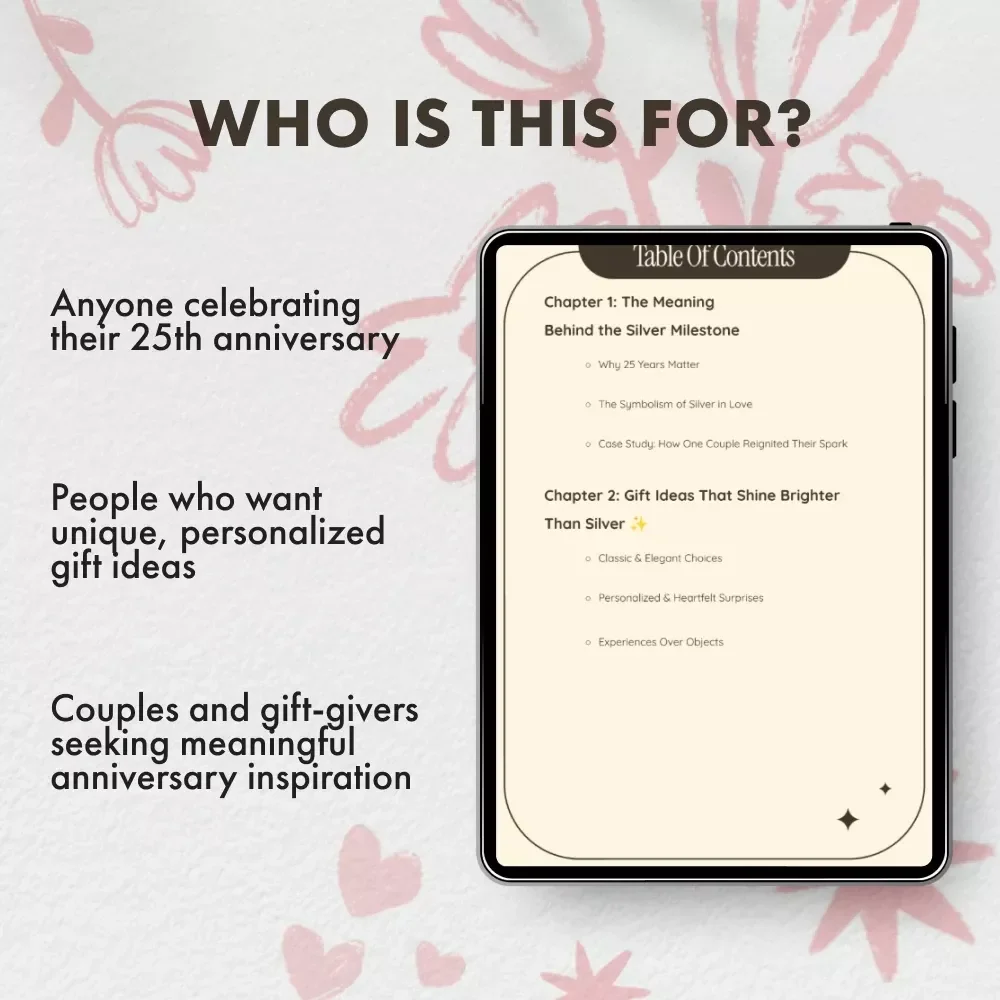 Bright as Silver, Strong as Love: The Ultimate 25th Anniversary Gift Guide, eBook, and Checklist
