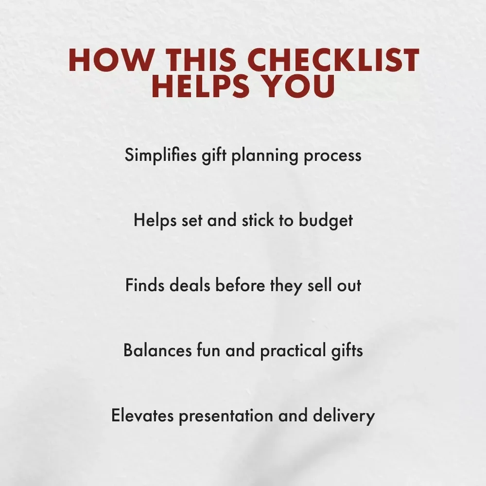 Black Friday Gifts for Him Checklist | Ultimate Digital Download Gift Planning Guide for Men | Holiday Shopping Organizer Printable for Boyfriend, Husband, Dad & Friends | Black Friday Gifts for Him Checklist