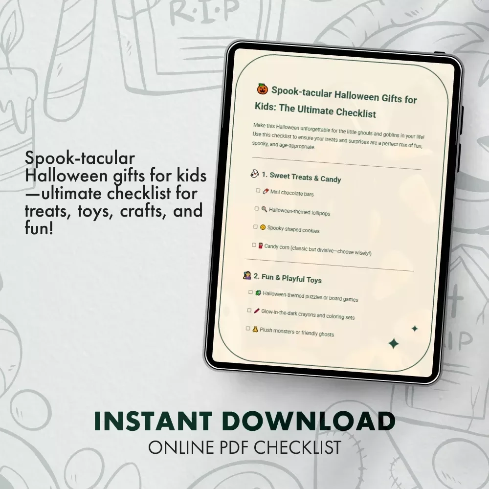 Spook-tacular Halloween Gifts for Kids: The Ultimate Checklist - A Fun Guide to Halloween Treats & Toys